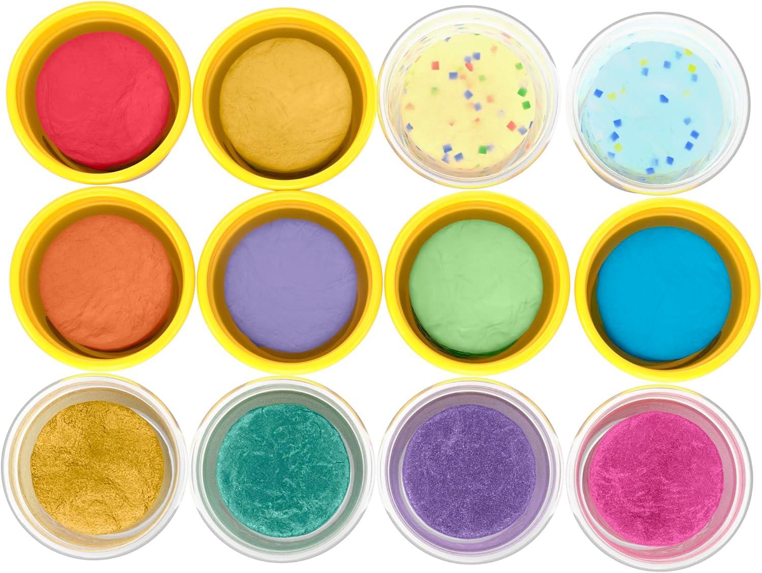 imagePlayDoh 12 Pack Celebration Compound Includes Confetti ampamp Metallic Shine Assort Colors Back to School Gifts Prizes ampamp Party Favors Kids Arts ampamp Crafts Preschool Toys Ages 3