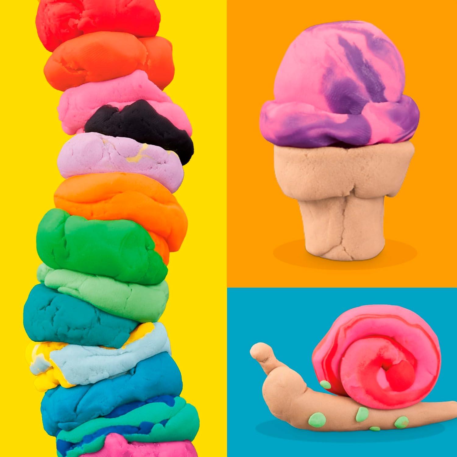 imagePlayDoh 22 Pack Ultimate Color Variety Bulk Assorted Colors 2 ampamp 4 Ounce Modeling Compound Cans Kids Arts ampamp Crafts Preschool Toys Christmas Stocking Stuffer Gifts Ages 2 Amazon Exclusive