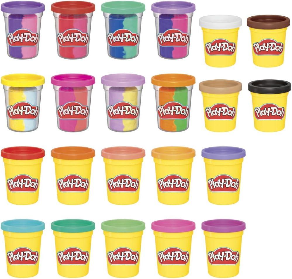 imagePlayDoh 22 Pack Ultimate Color Variety Bulk Assorted Colors 2 ampamp 4 Ounce Modeling Compound Cans Kids Arts ampamp Crafts Preschool Toys Christmas Stocking Stuffer Gifts Ages 2 Amazon Exclusive