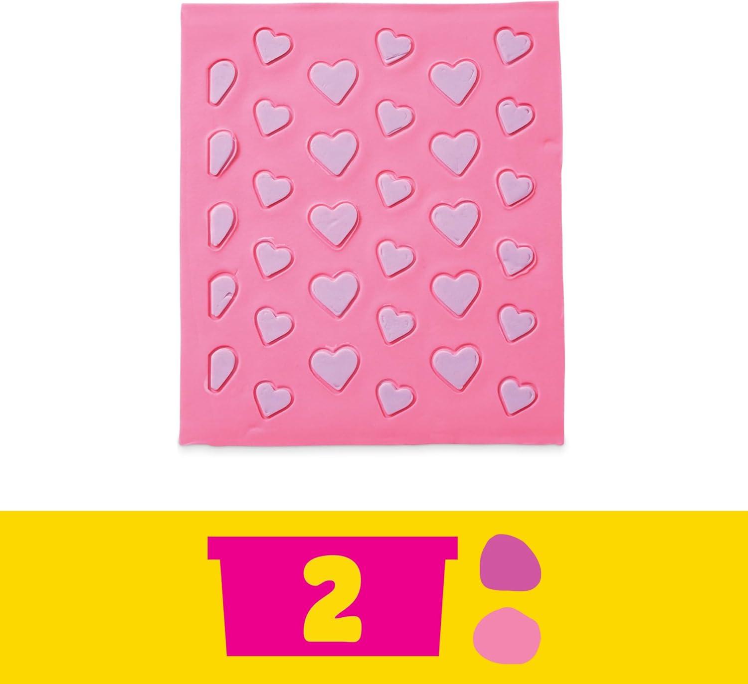 imagePlayDoh Barbie Hearts and Hair Set Make Doll Clothes with Modeling Compound ampamp 10 Fashion Accessories Arts ampamp Crafts for Girls ampamp Boys Kids 5