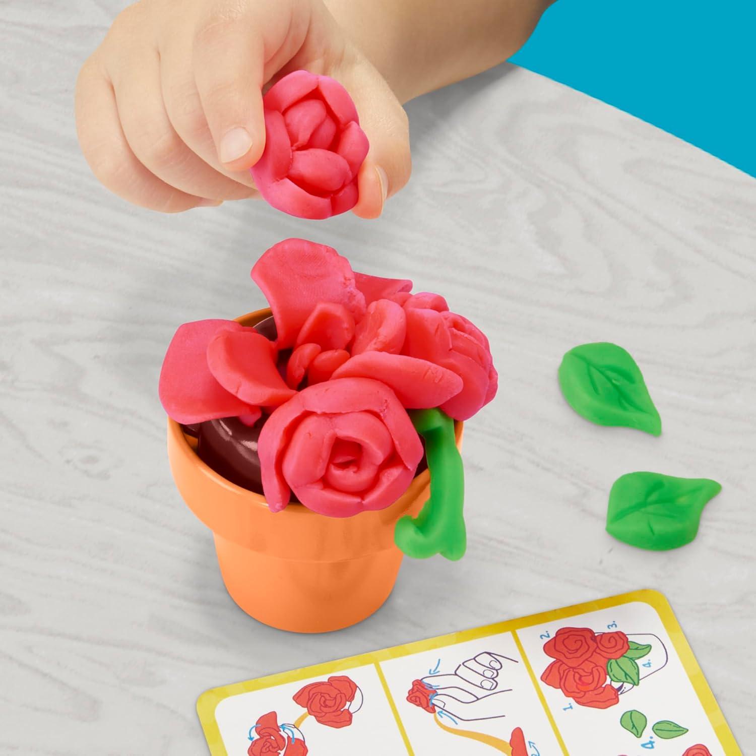 imagePlayDoh Blooming Flower Garden Toy Playset Nature Pretend Play Kids Arts ampamp Crafts Christmas Stocking Stuffer Gifts Ages 3
