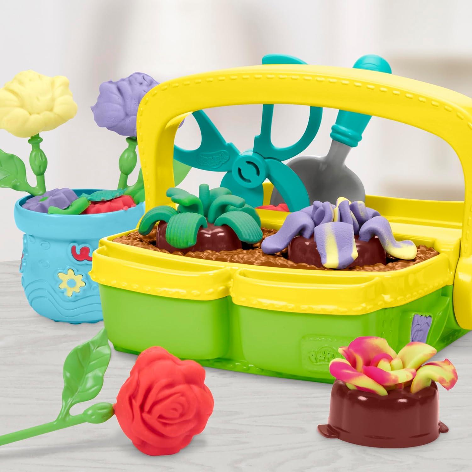 imagePlayDoh Blooming Flower Garden Toy Playset Nature Pretend Play Kids Arts ampamp Crafts Christmas Stocking Stuffer Gifts Ages 3