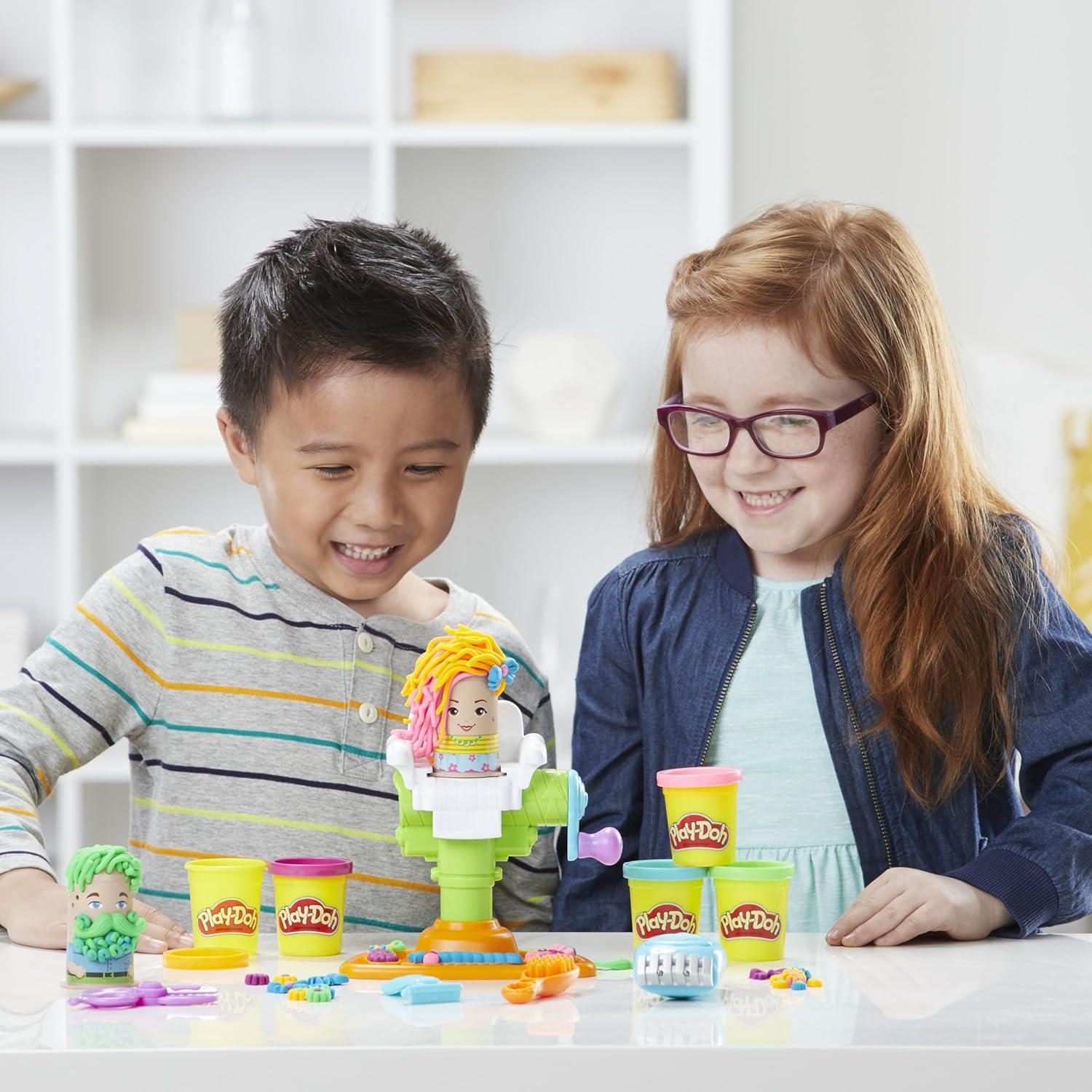 imagePlayDoh Buzz n Cut Fuzzy Pumper Barber Shop Set Electric Buzzer 5 Colors of 2Ounce Cans Preschool Toys Christmas Gifts Girls ampamp Boys Ages 3 Amazon ExclusiveToy