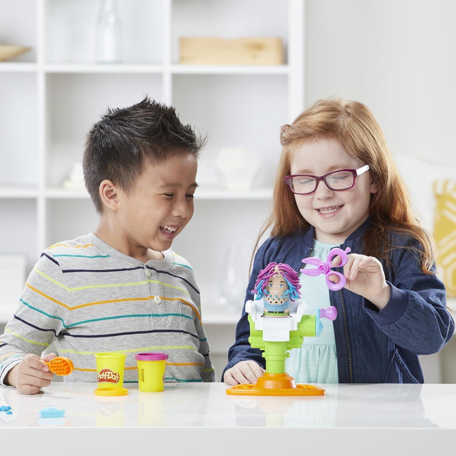 imagePlayDoh Buzz n Cut Fuzzy Pumper Barber Shop Set Electric Buzzer 5 Colors of 2Ounce Cans Preschool Toys Christmas Gifts Girls ampamp Boys Ages 3 Amazon ExclusiveToy