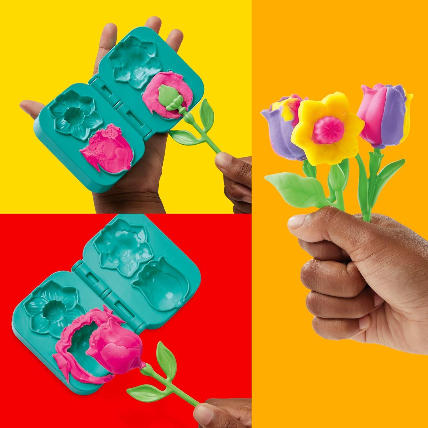 imagePlayDoh Flower Bundle Tulips Daffodils Sunflower ampamp Daisies Kids Arts ampamp Crafts Kit Gifts for Girls ampamp Boys BundleFlowers Bundle