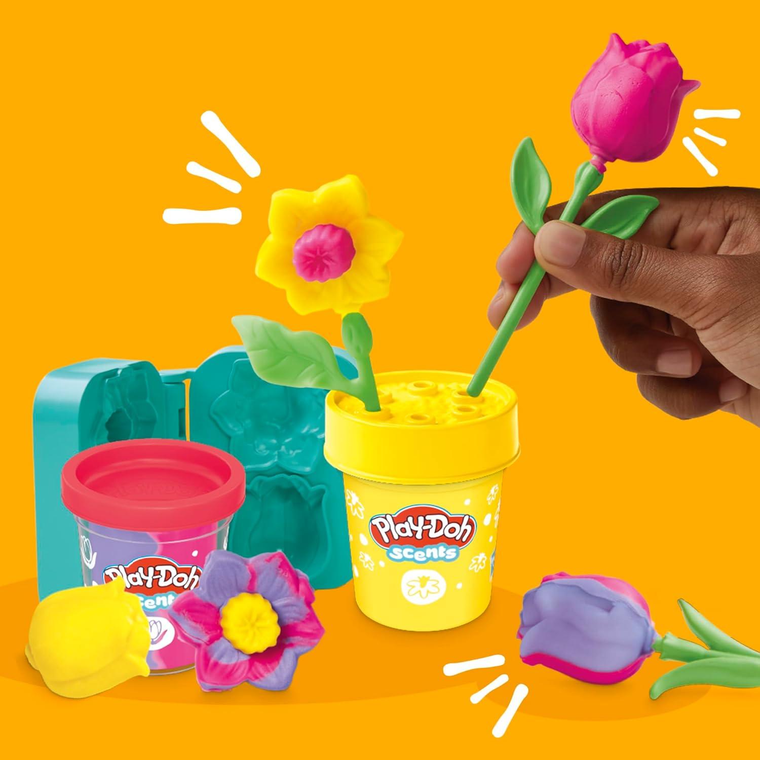 imagePlayDoh Flower Bundle Tulips Daffodils Sunflower ampamp Daisies Kids Arts ampamp Crafts Kit Gifts for Girls ampamp Boys BundleFlowers Bundle