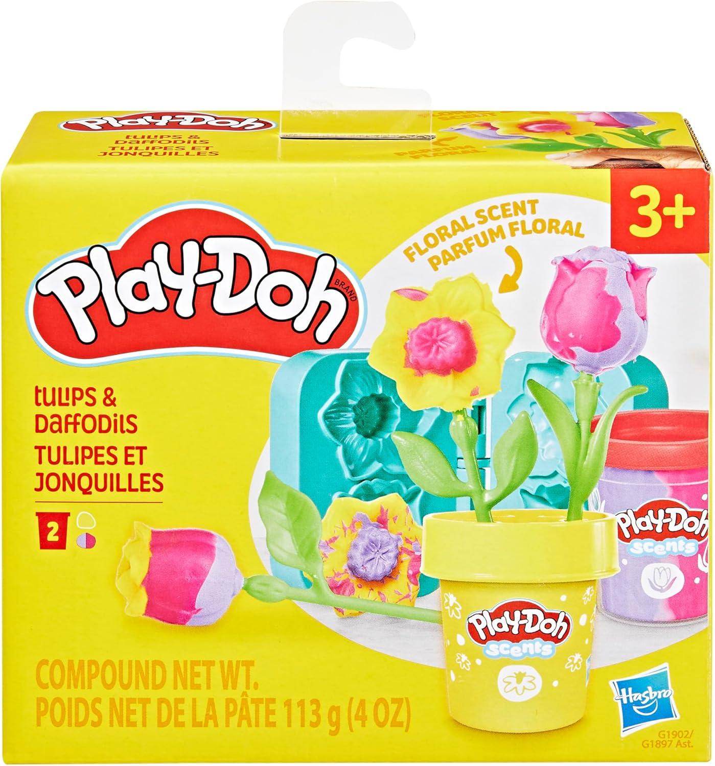 imagePlayDoh Flower Bundle Tulips Daffodils Sunflower ampamp Daisies Kids Arts ampamp Crafts Kit Gifts for Girls ampamp Boys BundleFlowers Bundle