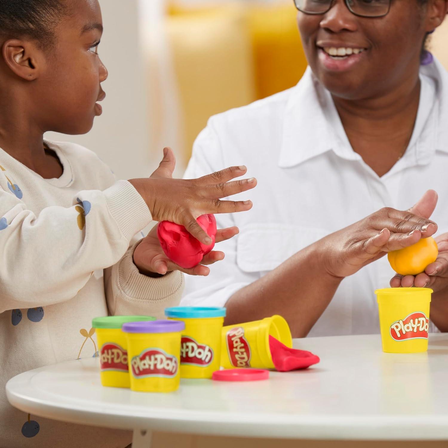 imagePlayDoh Modeling Compound 36Pack Case of Colors NonToxic 3 Oz Cans of Assort Colors Back to School Classroom Supplies Preschool Toys Ages 2 Amazon Exclusive36Pack