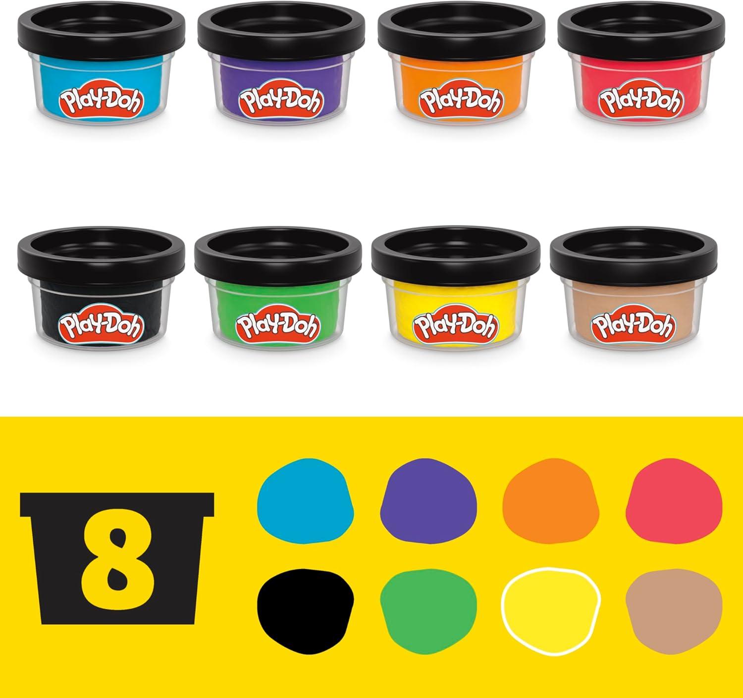 imagePlayDoh Teenage Mutant Ninja Turtles Cowabunga Creations Bendy 4 Inch Action Figures Set Kids Arts ampamp Crafts TMNT Toys for Boys ampamp Girls 4