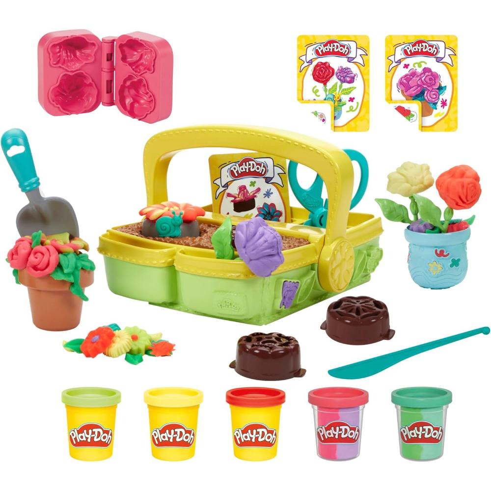 imagePlayDoh Blooming Flower Garden Toy Playset Nature Pretend Play Kids Arts ampamp Crafts Christmas Stocking Stuffer Gifts Ages 3