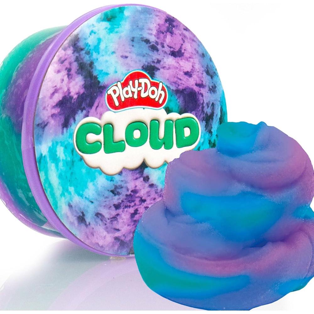 imagePlayDoh Butter Purple ampamp Teal Compound Blue Raspberry Scent Single 5 oz Can