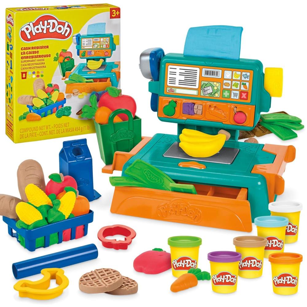 imagePlayDoh Cash Register Toy 23 Play Food Accessories Kids Arts ampamp Crafts 3 Amazon Exclusive