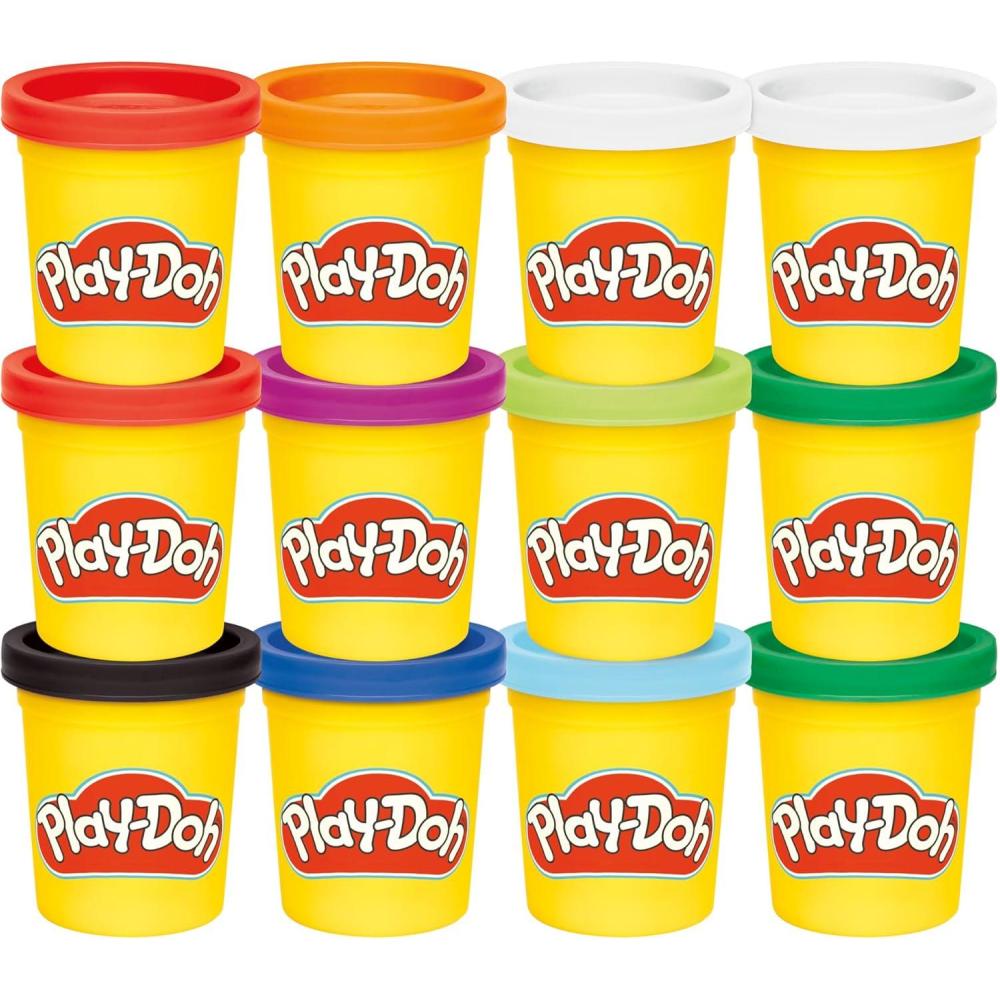 imagePlayDoh Jewel Colors Bulk 12Pack of 4Ounce Cans Holiday Stocking Stuffers Prizes ampamp Party Favors Kids Arts ampamp Crafts Preschool Toys Ages 2 Amazon ExclusiveJewel
