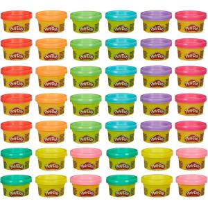 Play Doh Bulk Handout 42-Pack of 1-Ounce Modeling Compound Cans, Christmas Stocking Stuffer Gifts, Prizes, & Party Favors, Kids Arts & Crafts, Preschool Toys, Ages 2+ (Amazon Exclusive)