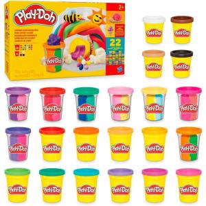 Play-Doh 22 Pack Ultimate Color Variety, Bulk Assorted Colors, 2 & 4 Ounce Modeling Compound Cans, Kids Arts & Crafts, Preschool Toys, Christmas Stocking Stuffer Gifts, Ages 2+ (Amazon Exclusive)