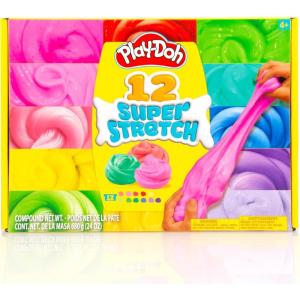 Play-Doh 6 Variety Compounds – Super Stretch, Play Foam, Butter, Cloud, Compound Packs(12 Super Stretch)