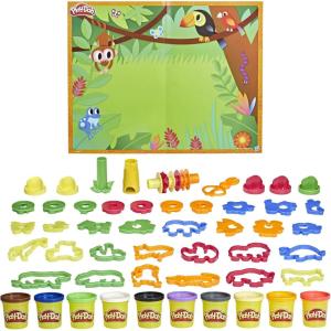 Play-Doh Animal Adventure Set, Arts and Crafts Toys for 3 Year Old Girls & Boys, 45 Tools, 10 Cans (Amazon Exclusive)
