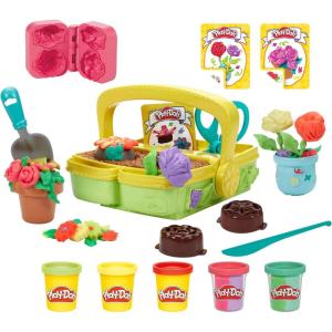 Play-Doh Blooming Flower Garden Toy Playset, Nature Pretend Play, Kids Arts & Crafts, Christmas Stocking Stuffer Gifts, Ages 3+