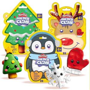 Play-Doh Brand Air-Dry Clay Bucket, Paintable White Modeling Clay, Arts & Crafts Gift, Craft Supplies, Sculpting and Molding Clay for Kids(Christmas)