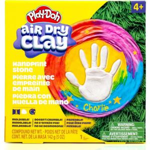 Play-Doh Brand Air-Dry Clay Bucket, Paintable White Modeling Clay, Arts & Crafts Gift, Craft Supplies, Sculpting and Molding Clay for Kids(Handprint)