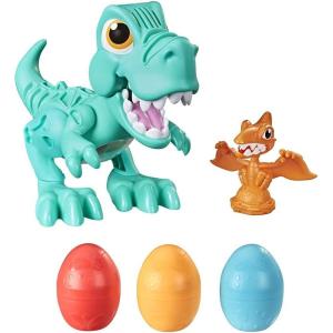 Play-Doh Dino Crew Crunchin’ T-Rex Toy for Kids 3 Years and Up with Funny Dinosaur Sounds and 3 Eggs, 2.5 Ounces Each, Non-Toxic(Frustration Free)