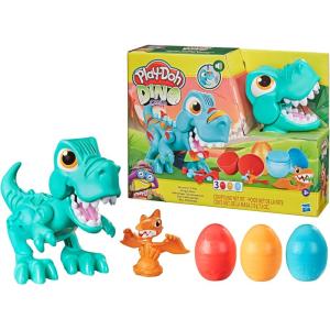 Play-Doh Dino Crew Crunchin’ T-Rex Toy for Kids 3 Years and Up with Funny Dinosaur Sounds and 3 Eggs, 2.5 Ounces Each, Non-Toxic(Standard Packaging)