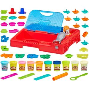Play-Doh Grab ‘n Go Activity Center, with Over 30 Tools and 10 Cans, Kids Arts and Crafts, Preschool Toys for 3 Year Old Girls and Boys and Up, Non-Toxic (Amazon Exclusive)(Playset)