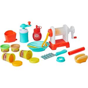 Play-Doh Kitchen Creations Cookie Creations Playset, Kids Arts & Crafts Set, Preschool Play Food Toys, Easter Gifts for Girls & Boys, Ages 3+ (Amazon Exclusive)(Spiral Fries)