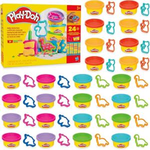 Play-Doh Party Favor Pack, Bulk 24 Pack of Modeling Compound with Cutters, Classroom Supplies for Arts & Crafts, Christmas Stocking Stuffer Gifts for Kids, Ages 3+ (Amazon Exclusive)