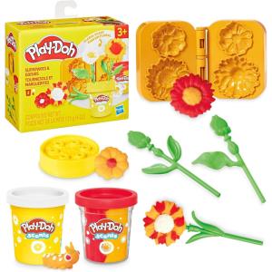 Play-Doh Sunflowers & Daisies Flower Toy, Kids Arts & Crafts Kit, Gifts for Girls & Boys 3+(Sunflower & Daisies)