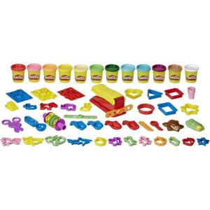 Play-Doh Ultimate Fun Factory, Great First Play-Doh Set Multipack Set for Kids, 47 Tools, 12 Non-Toxic Colors, Back to School Gifts & Classroom Supplies, Ages 3+ (Amazon Exclusive)(Multipack Set)