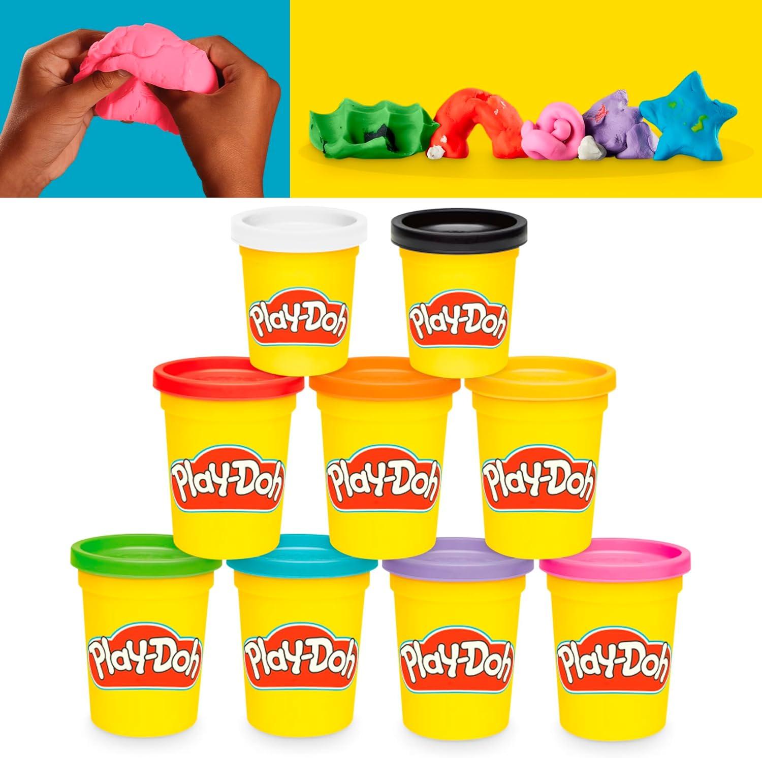 imagePlayDoh 9 Pack Favorite Color Set Assorted Colors 2 ampamp 4 Ounce Modeling Compound Cans Kids Arts ampamp Crafts Back to School Gifts ampamp Prizes Preschool Toys Ages 2 Amazon Exclusive