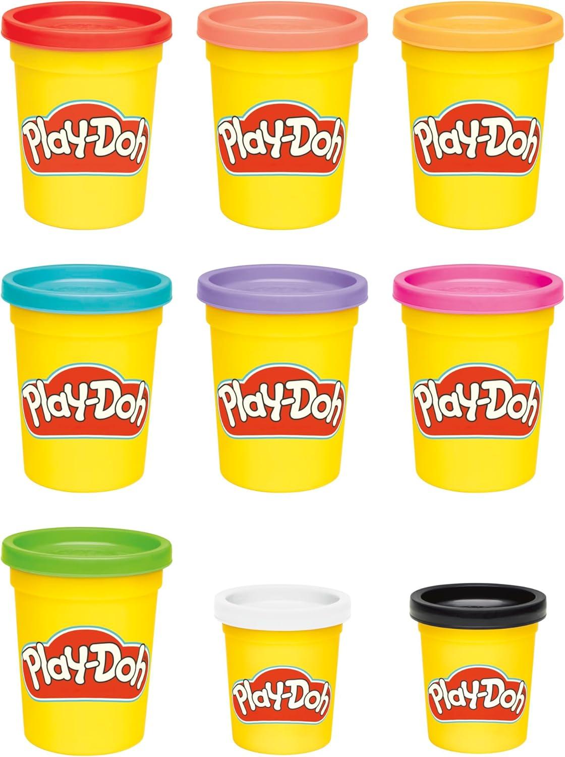 imagePlayDoh 9 Pack Favorite Color Set Assorted Colors 2 ampamp 4 Ounce Modeling Compound Cans Kids Arts ampamp Crafts Back to School Gifts ampamp Prizes Preschool Toys Ages 2 Amazon Exclusive