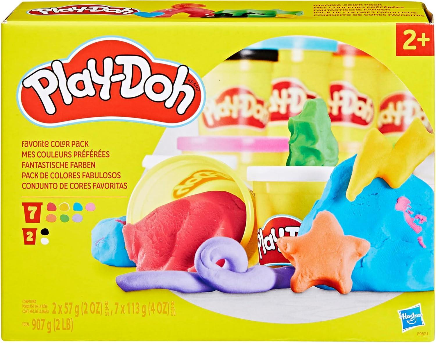 imagePlayDoh 9 Pack Favorite Color Set Assorted Colors 2 ampamp 4 Ounce Modeling Compound Cans Kids Arts ampamp Crafts Back to School Gifts ampamp Prizes Preschool Toys Ages 2 Amazon Exclusive