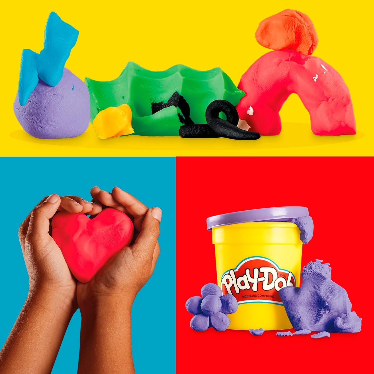 imagePlayDoh Bulk Pack of 48 Cans 6 Sets of 8 Modeling Compound Colors 3oz Holiday Stocking Stuffers Preschool Toys for Kids Ages 2 Amazon Exclusive