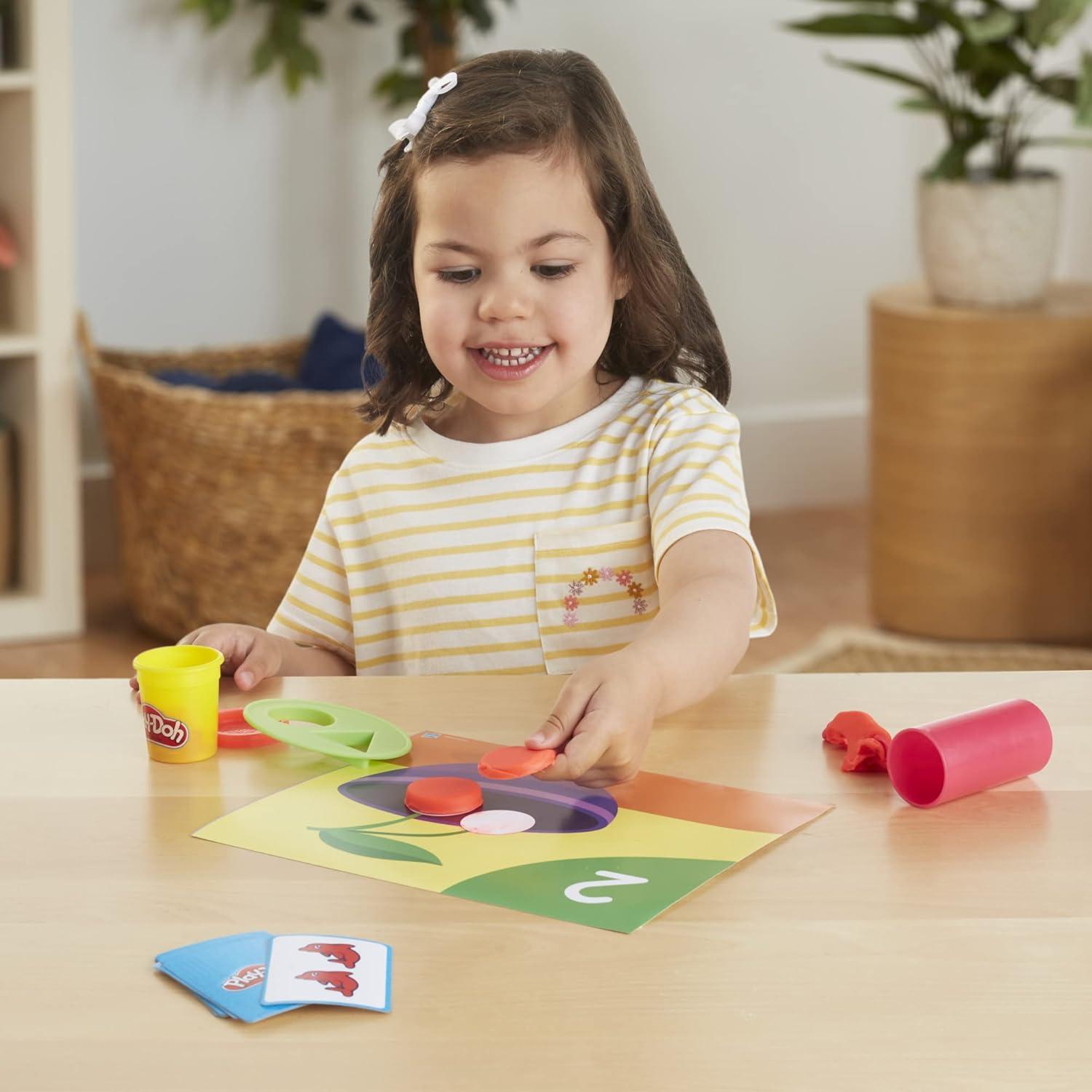 imagePlayDoh Create ampamp Count Numbers Playset with 6 DoubleSided Playmats 10 Counting Flashcards ampamp 6 Cans Back to School Classroom Supplies Preschool Toys Ages 2 Amazon Exclusive