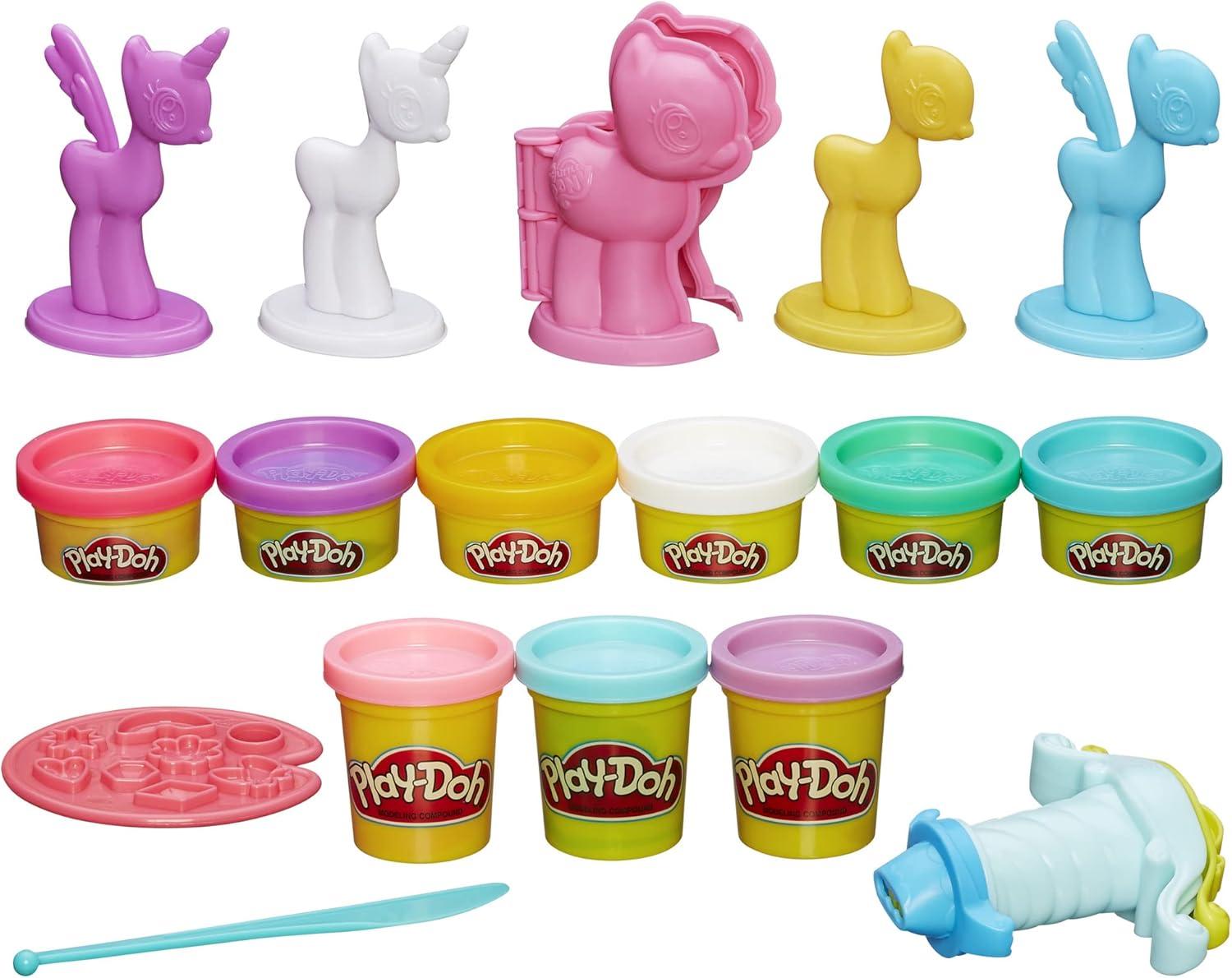 imagePlayDoh Make ampamp Style Ponies Set My Little Pony Toys and Figures Kids Arts and Crafts Playset Amazon ExclusiveMake n Style Ponies