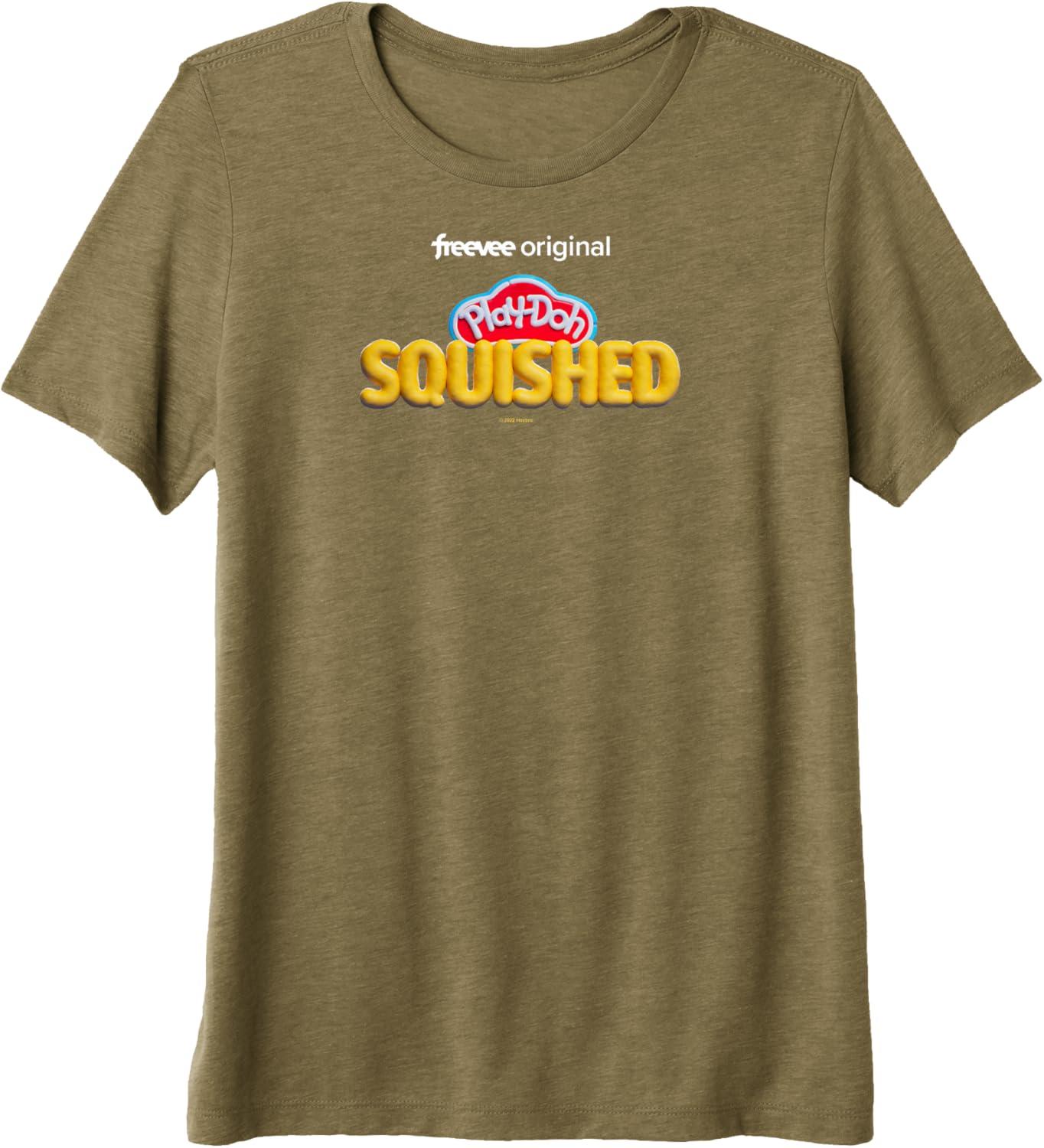 imagePlayDoh Squished Retro Classic Dough Logo Premium TShirtOlive Green