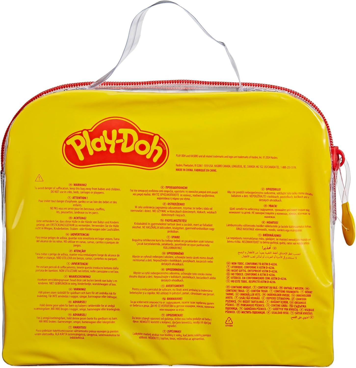 imagePlayDoh Starter Set 9Piece Kit with Storage Tote ampamp 4 Modeling Compound Cans Arts and Crafts for Kids Back to School Classroom Supplies Preschool Toys Ages 3Starter Set