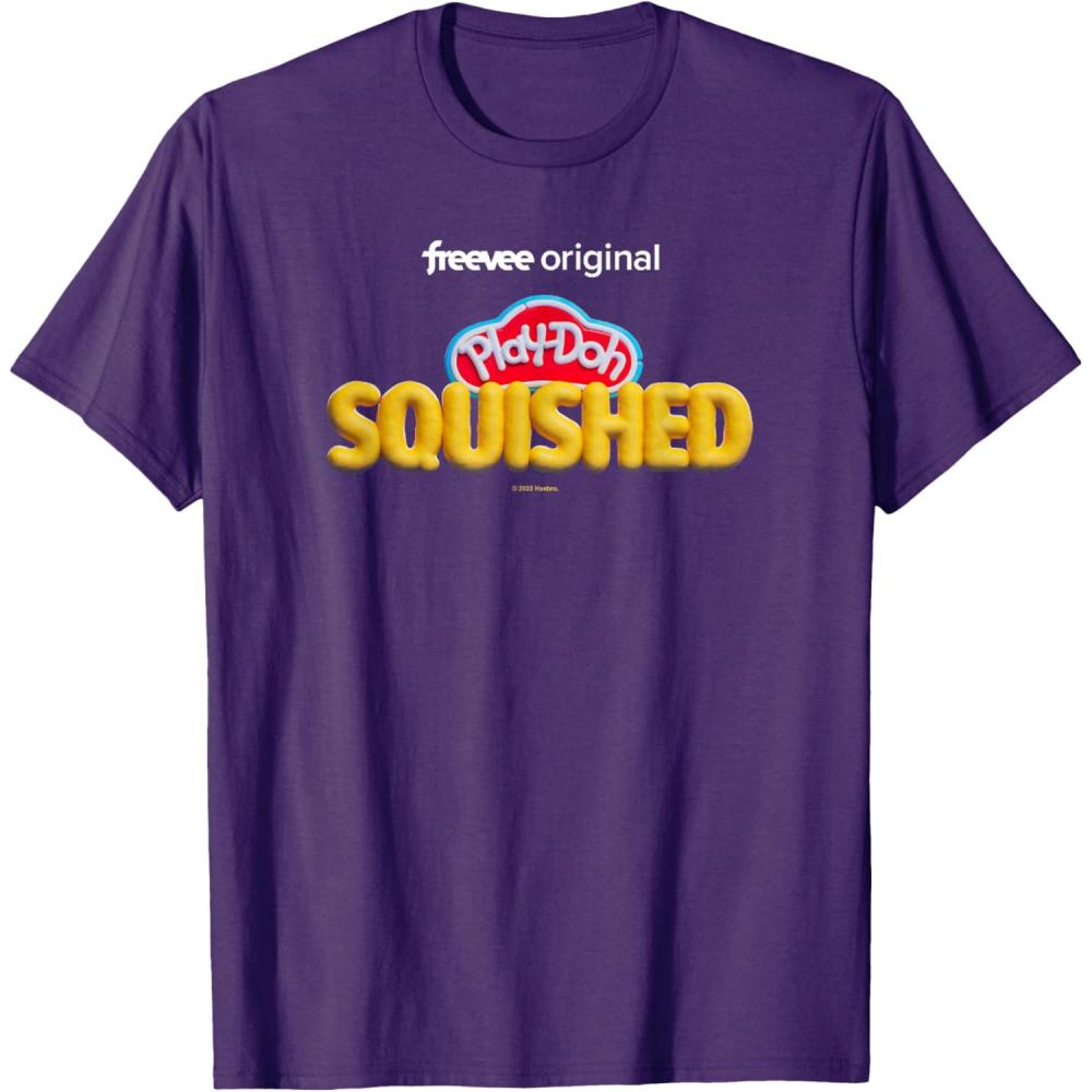 imagePlayDoh Squished Retro Classic Dough Logo TShirtPurple