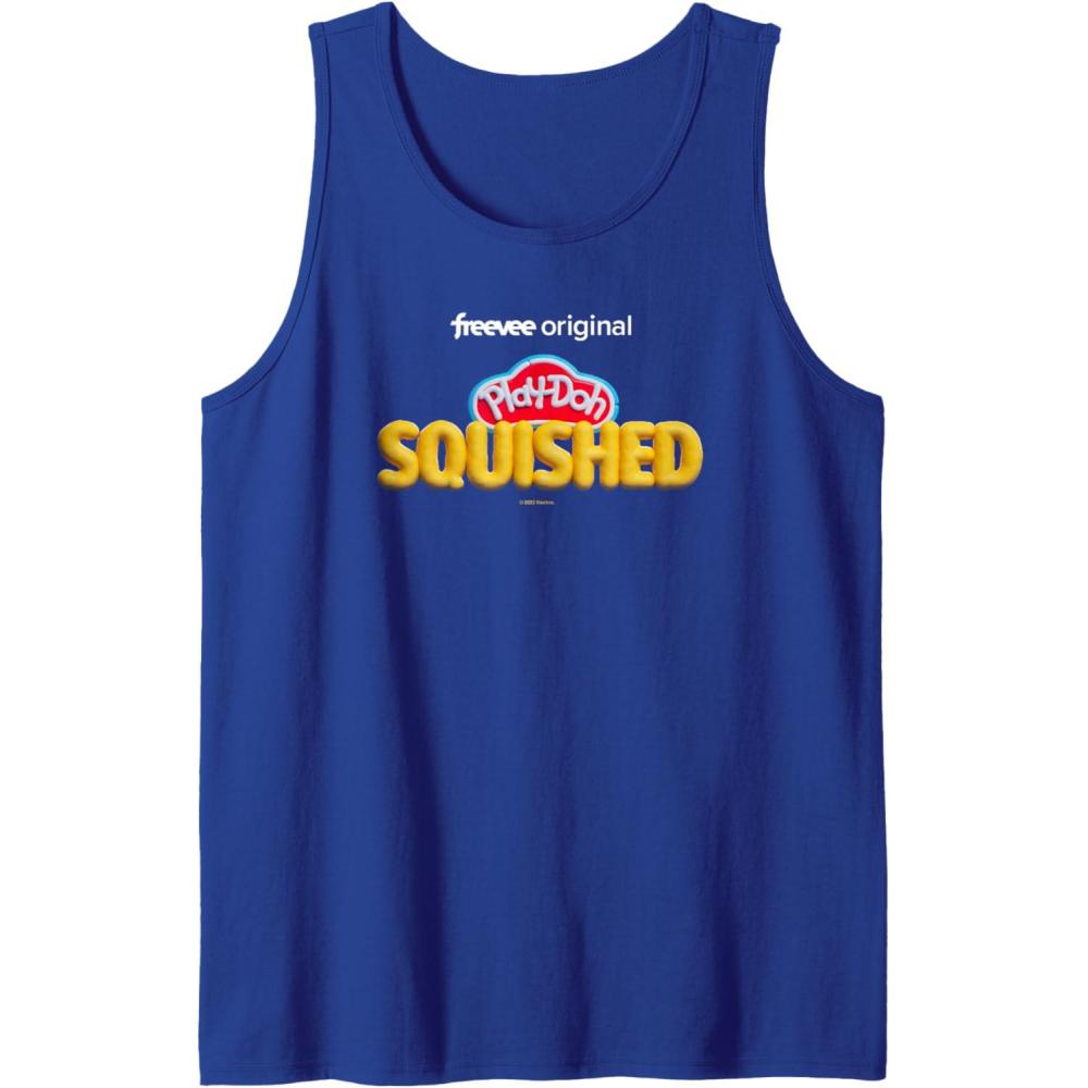 imagePlayDoh Squished Retro Classic Dough Logo Tank TopRoyal Blue