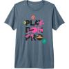 imagePlayDoh Squished Pro Center Bold Filled Logo Premium TShirtSlate Grey