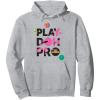 imagePlayDoh Squished Pro Center Bold Filled Logo Pullover HoodieHeather Grey