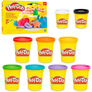 Play-Doh 9 Pack Favorite Color Set, Assorted Colors, 2 & 4 Ounce Modeling Compound Cans, Kids Arts & Crafts, Back to School Gifts & Prizes, Preschool Toys, Ages 2+ (Amazon Exclusive)