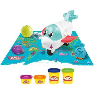 Play-Doh Airplane Explorer Starter Set, Preschool Toys for 3 Year Old Girls & Boys & Up with Jet, World Map Playmat, 3 Accessories, & 4 Modeling Compound Colors