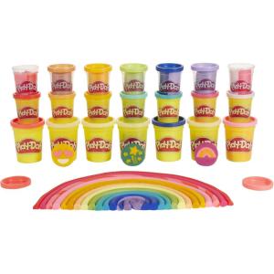 Play-Doh Bright ‘n Happy Variety Pack with 21 Cans of Modeling Compound Including Scented, Sparkle, Metallic, Arts and Crafts Toy for Kids 3 and Up, Non-Toxic (Amazon Exclusive)