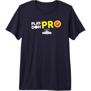 Play-Doh Squished Center Play-Doh Pro Bold Lightning Logo Premium T-Shirt(Navy Blue)