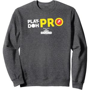 Play-Doh Squished Center Play-Doh Pro Bold Lightning Logo Sweatshirt(Dark Heather Grey)