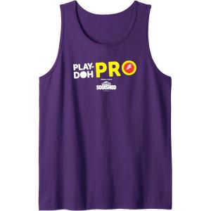 Play-Doh Squished Center Play-Doh Pro Bold Lightning Logo Tank Top(Purple)
