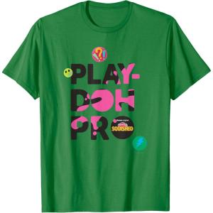 Play-Doh Squished Pro Center Bold Filled Logo T-Shirt(Kelly Green)